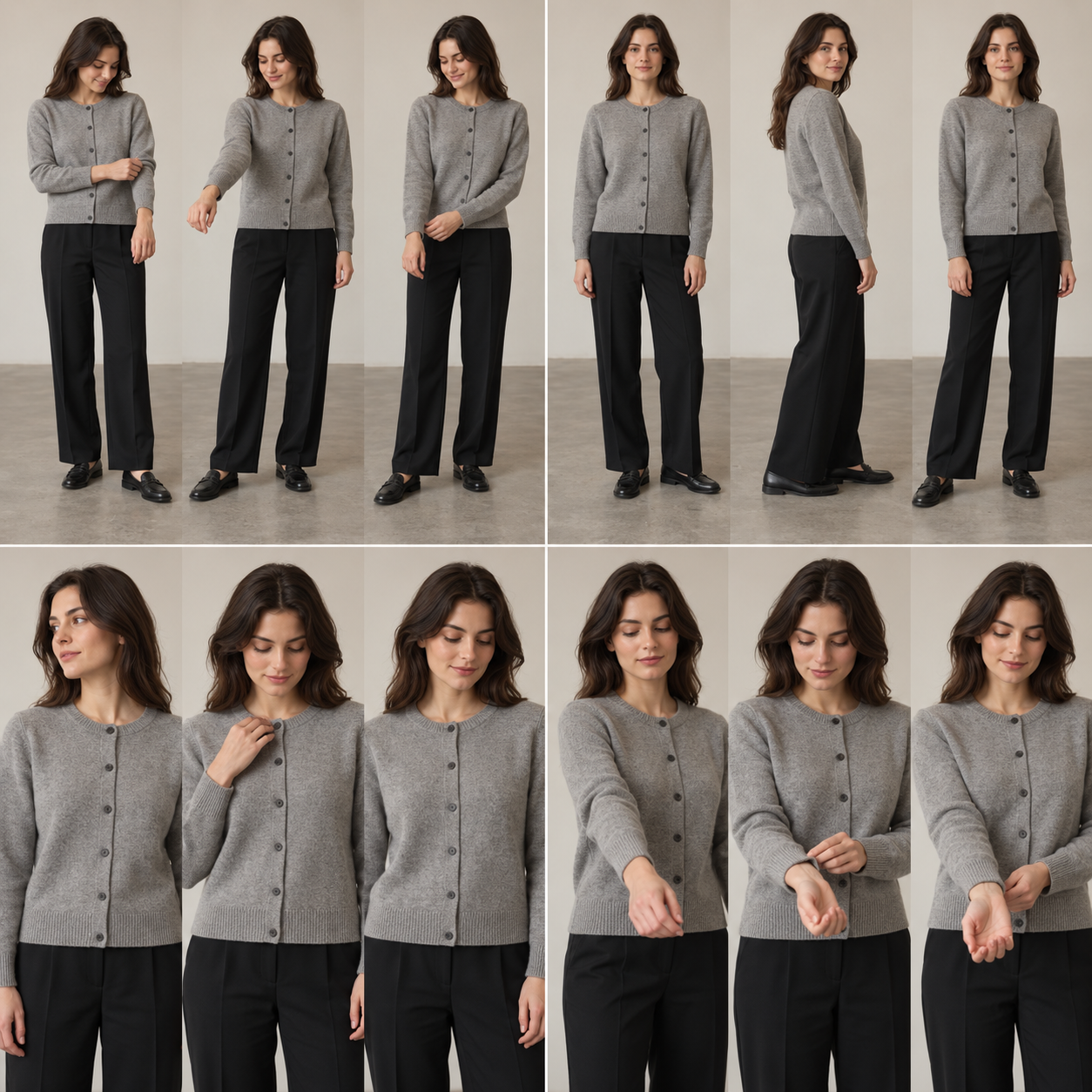Sleeve Extend: photographic poses illustrating Bend elbow → extend gently → relax